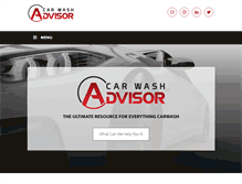 Tablet Screenshot of carwashadvisor.com